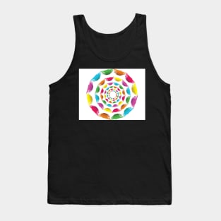 Circle background with absract shapes Tank Top